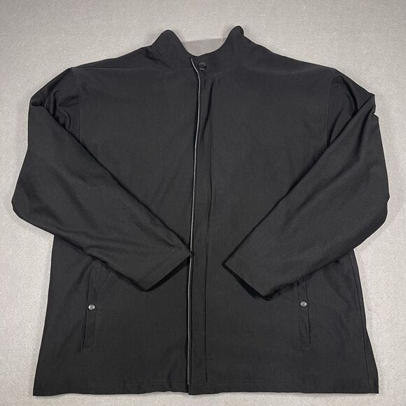 VTG AND1 Jacket Mens 3XL Tall Black Oversized Sideline Activewear Heavyweight - Picture 1 of 13